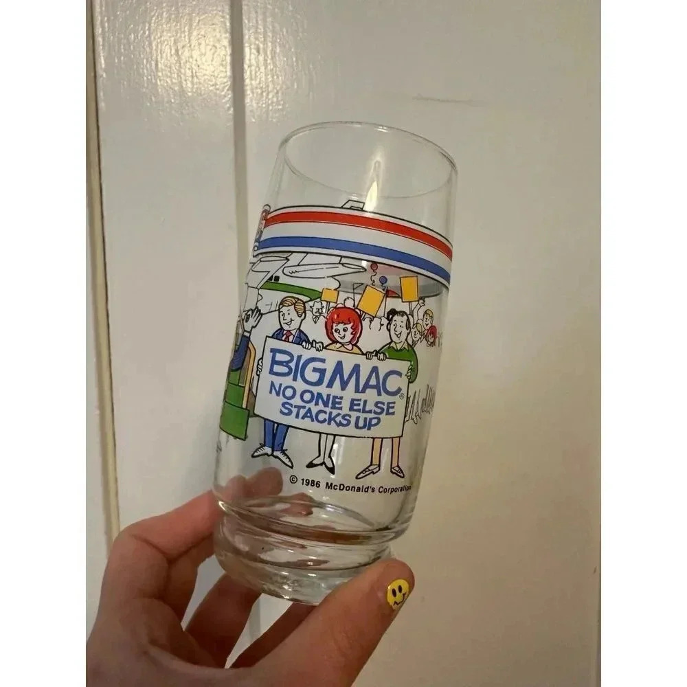 1986 Vintage McDonalds Glass